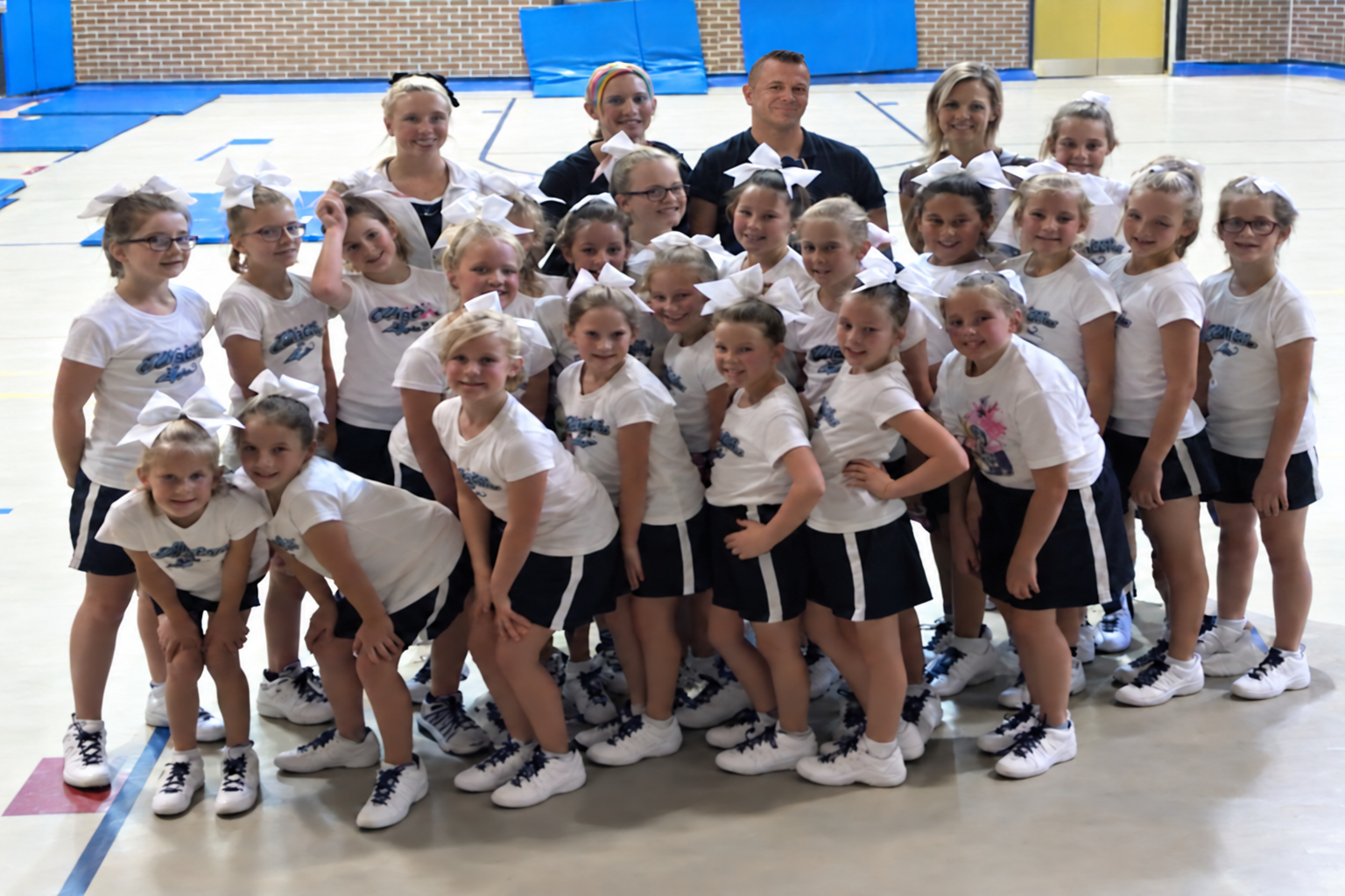DJ Debonair with Jr Cheer Squad